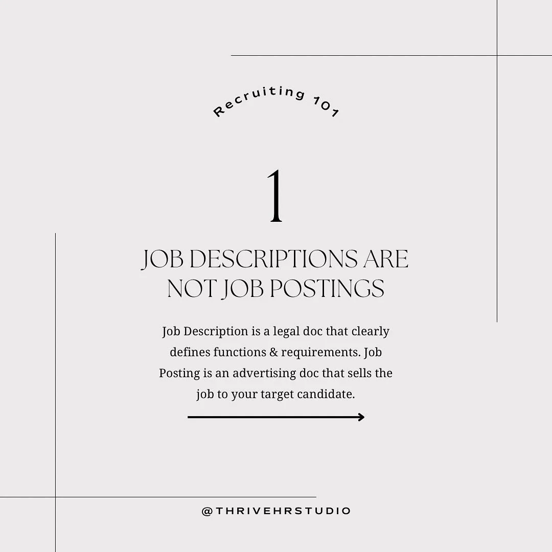 A few hard won recruiting tips for small business owners.  These truths hold whether I&rsquo;m recruiting doctors, teachers, cleaning crew, CFOs, estheticians, or admin assistants&hellip;.. For the record, I don&rsquo;t offer head hunting services, I