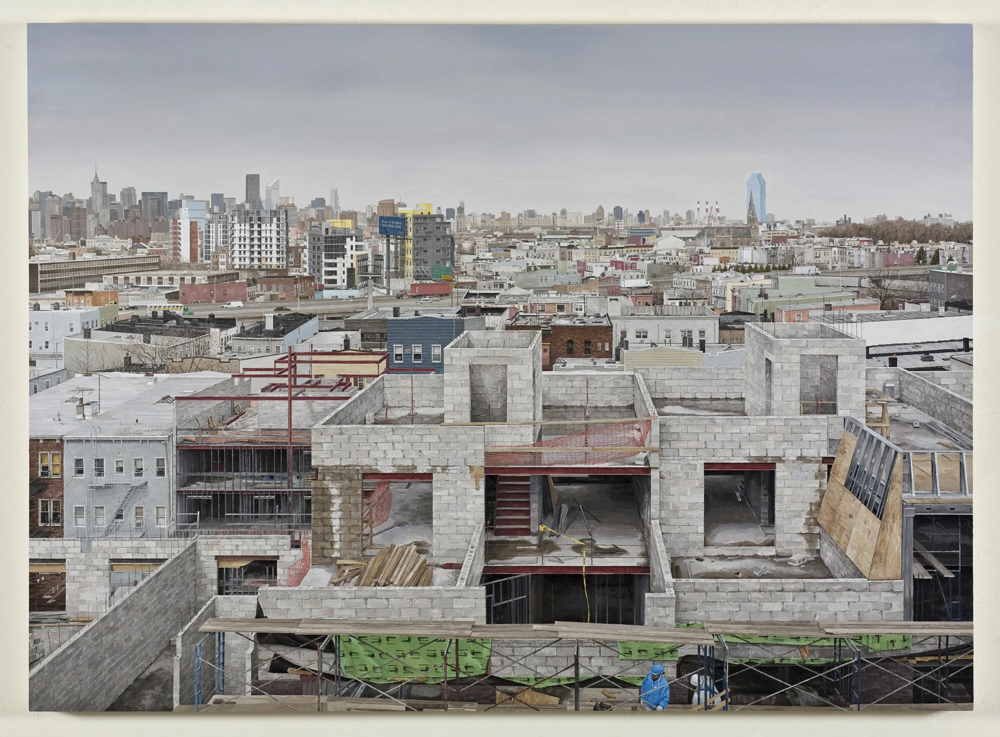 Jackson St. at Manhattan Ave., 2007-2008
oil on panel   35 x 48"