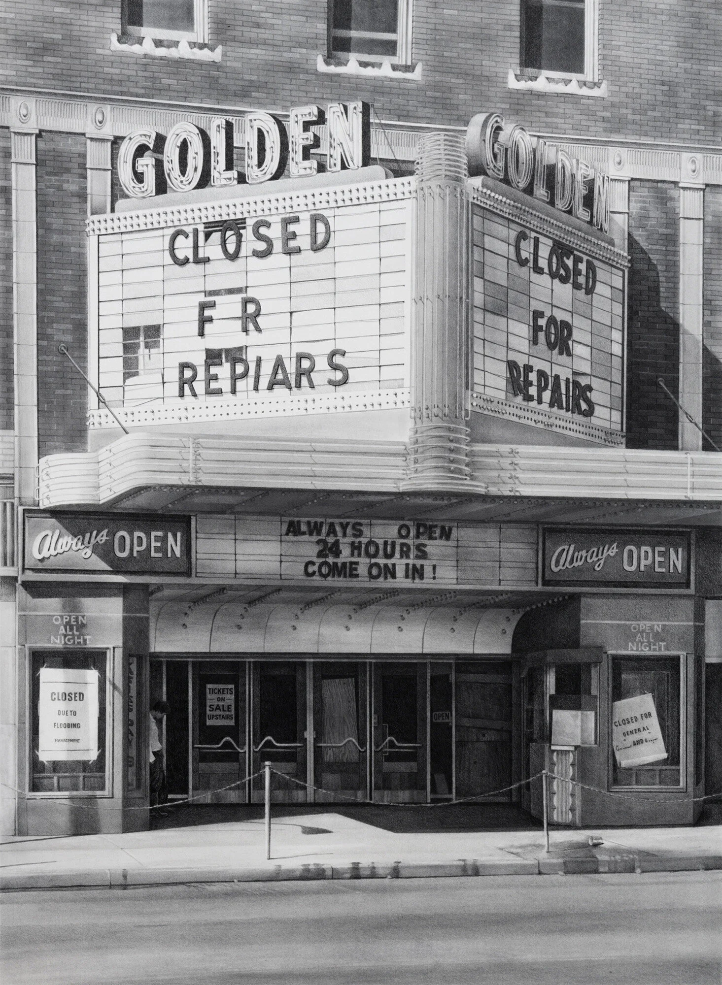 Stay Golden, 2018
graphite on paper   43 x 34"