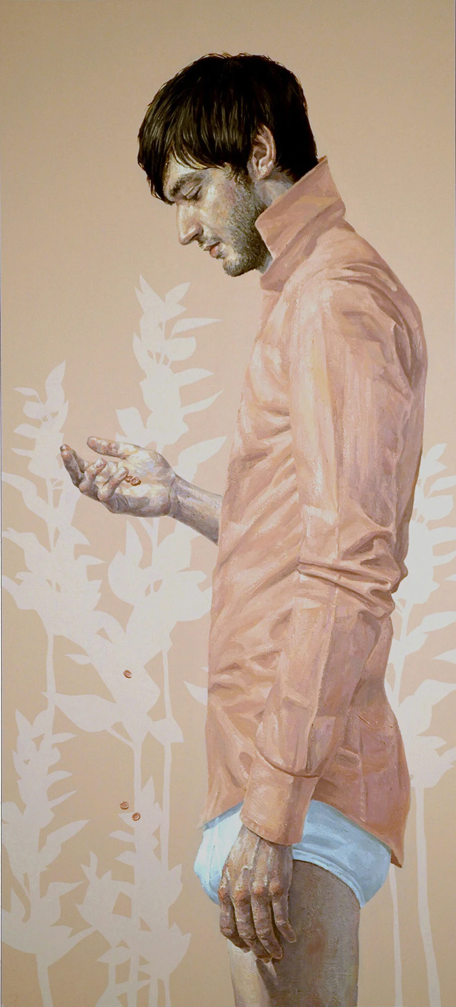 Scatter, 2005
oil on panel   55 x 25"