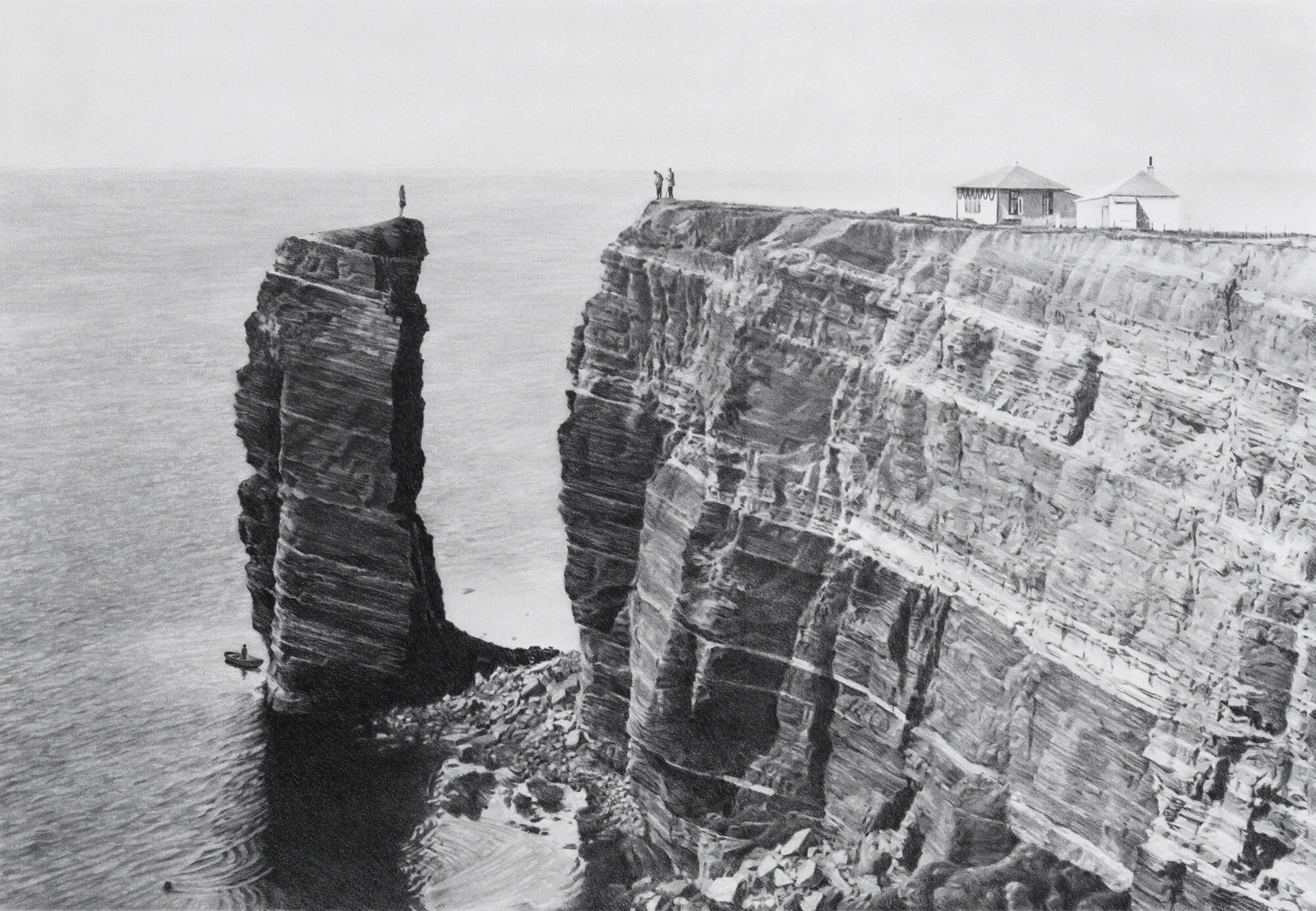 Chasm, 2018
graphite on paper   26 x 35"