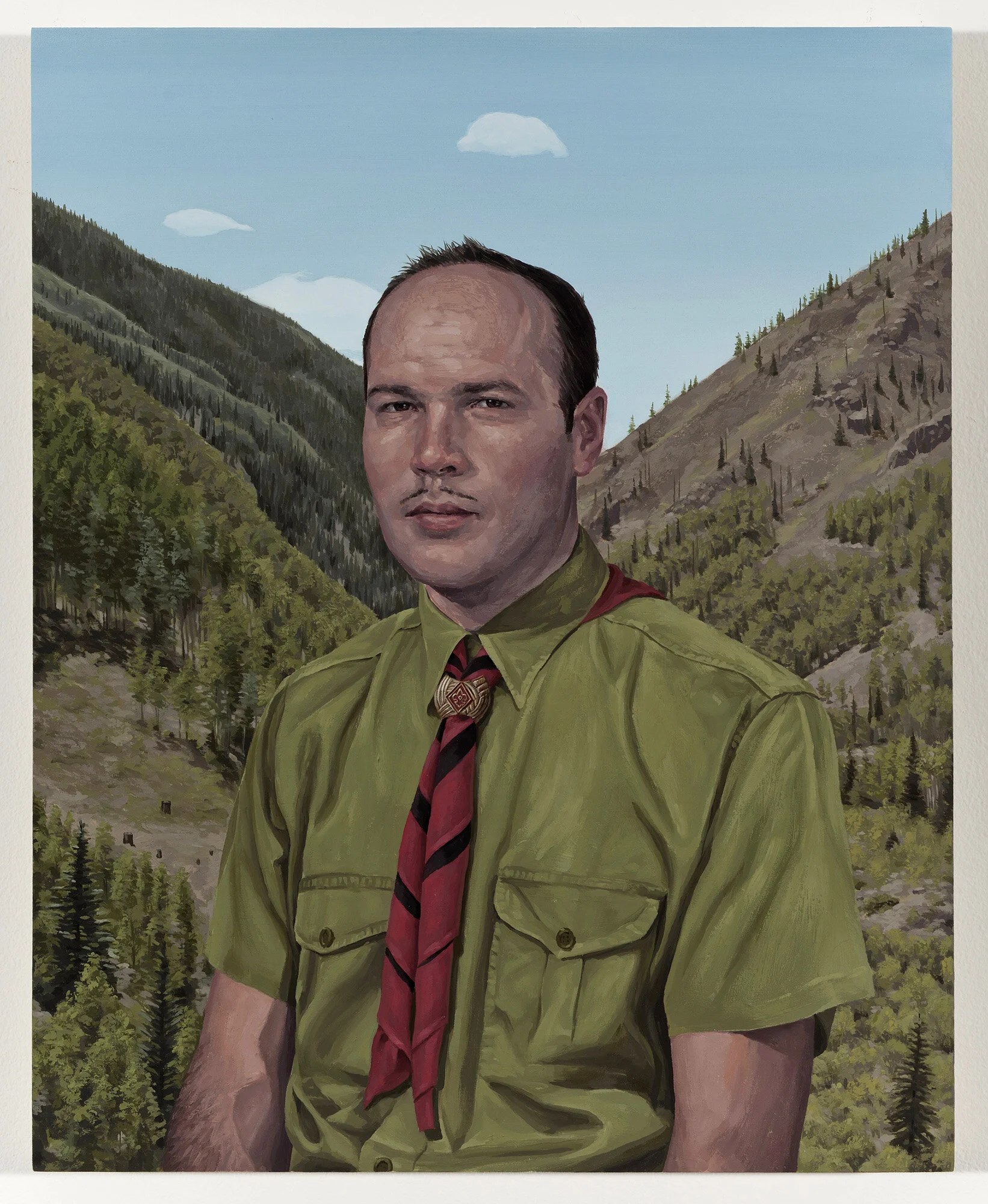 Wishing I Were a Boy Scout, 2011
oil on panel   21 x 17"