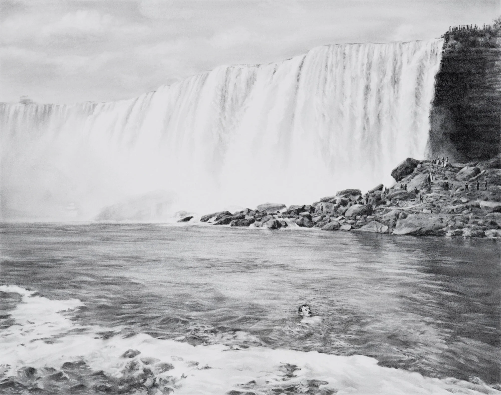 Flow, 2018
graphite on paper   27 x 35"