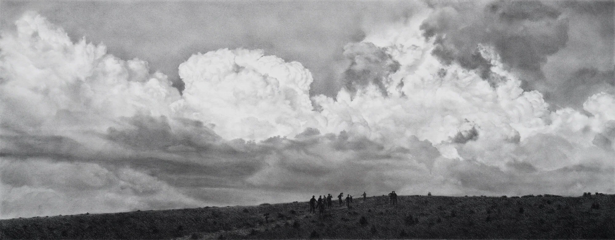 Range, 2018
graphite on paper   23 x 45"