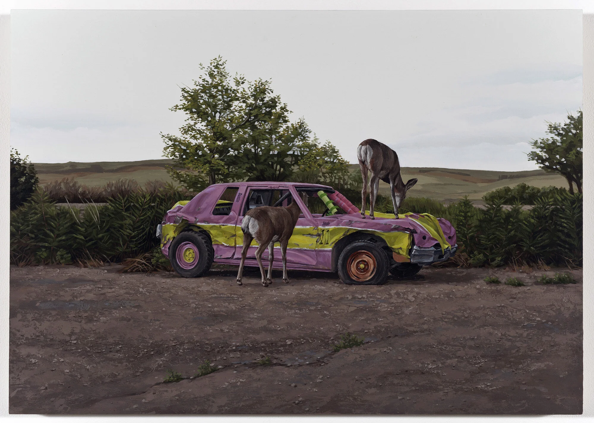 What Do You Think Dustin and Josh Are Up To These Days, 2011
oil on panel   16 x 22.5"