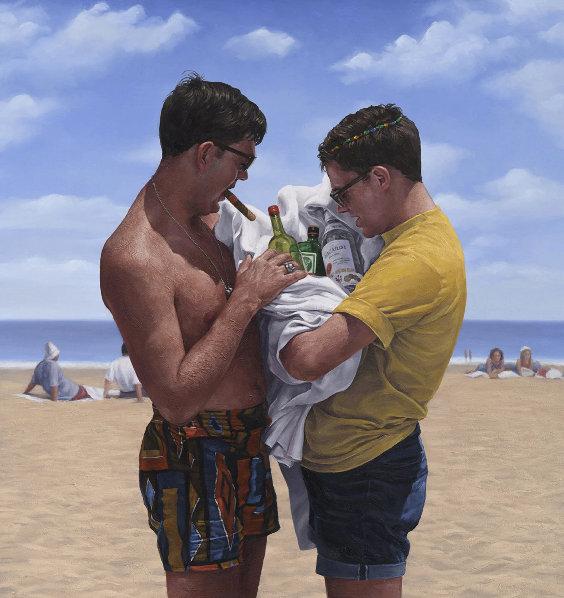 Congratulations, It's a Booze!  2019
oil on panel  25 x 24"