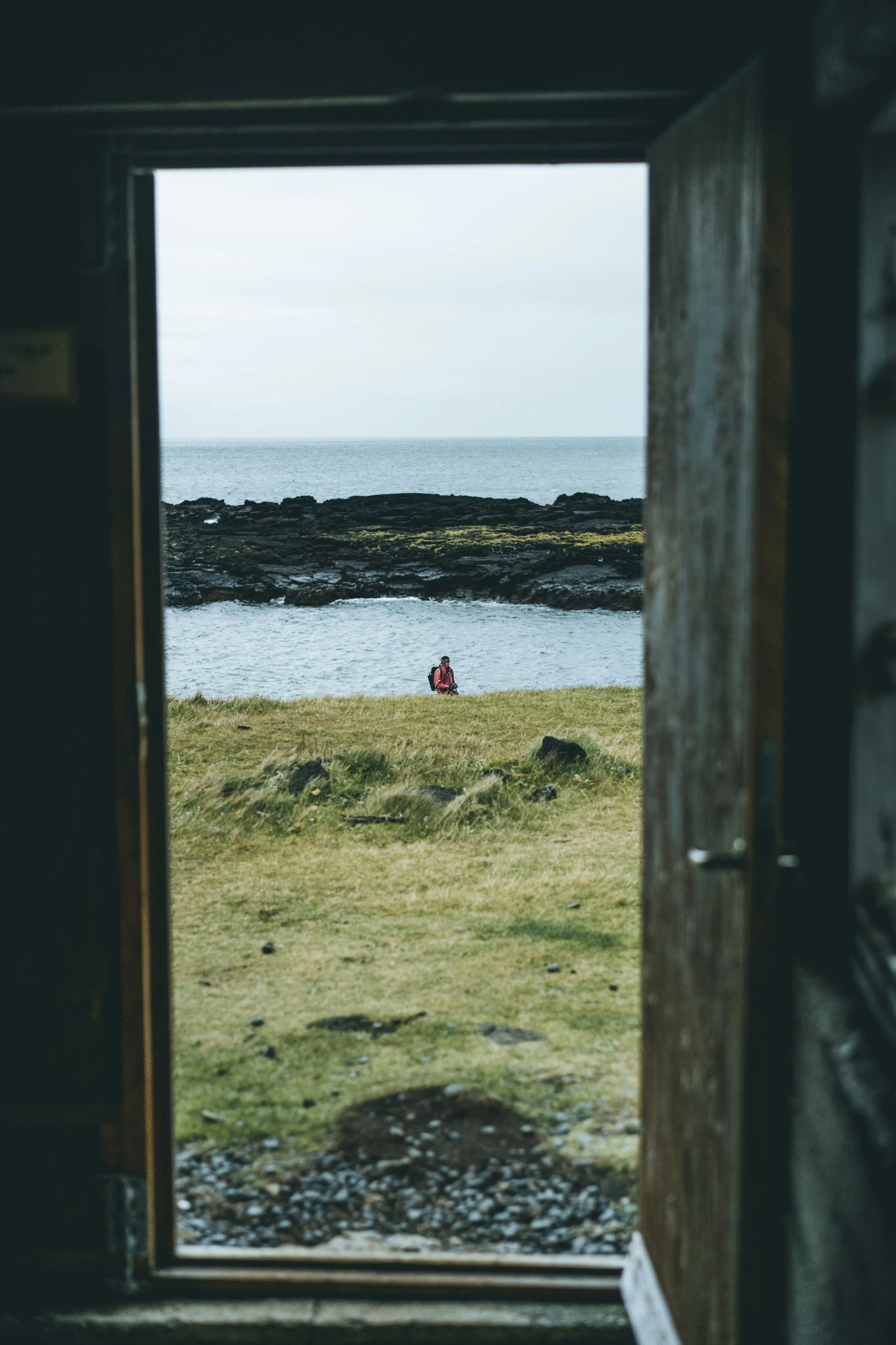 Standing at the door…