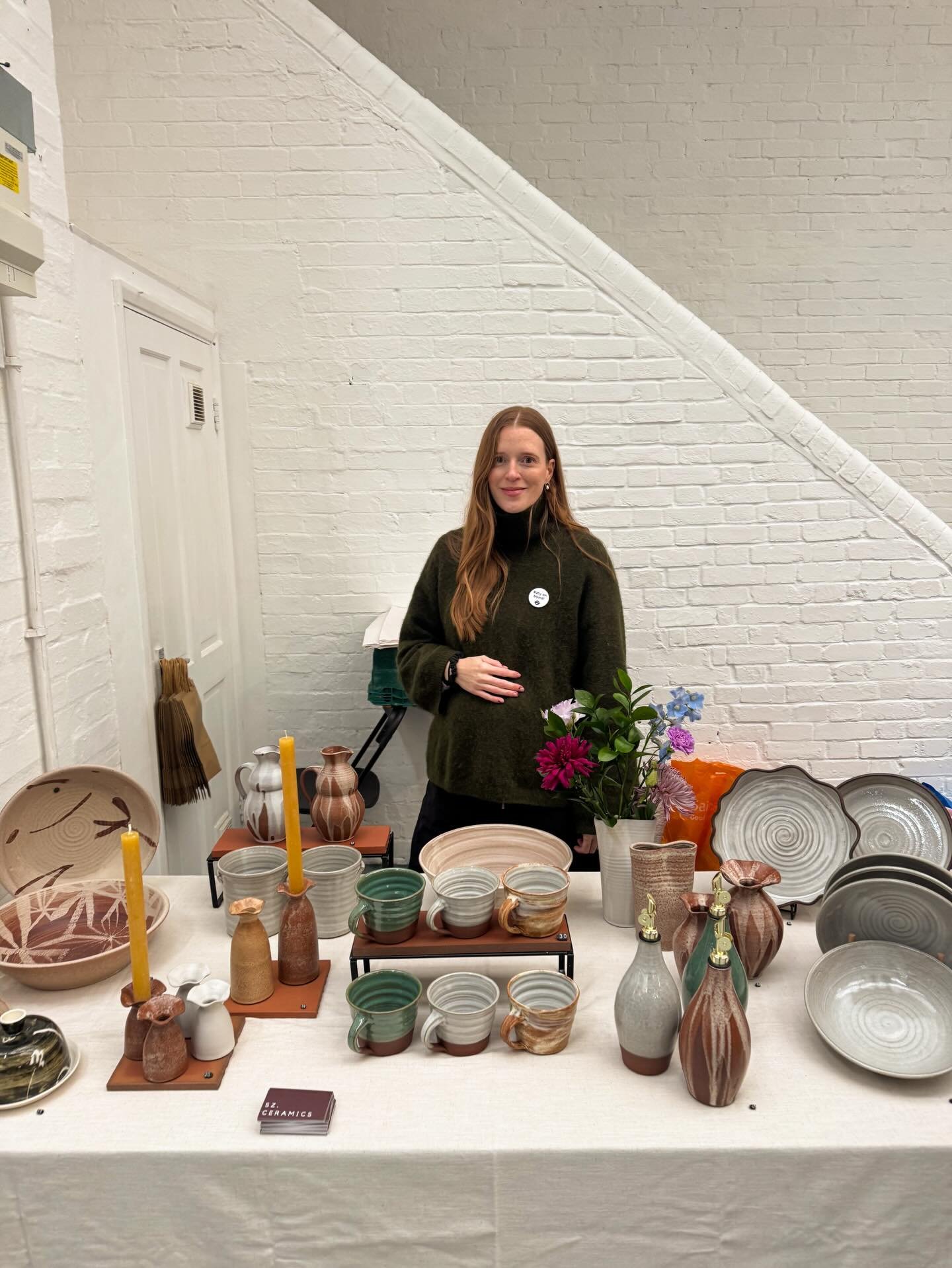 Here at @independentceramicsmarket until 5pm! It&rsquo;ll be my last market for a while as I&rsquo;ll be wrapping things up in the studio in time for 1st May! 👀