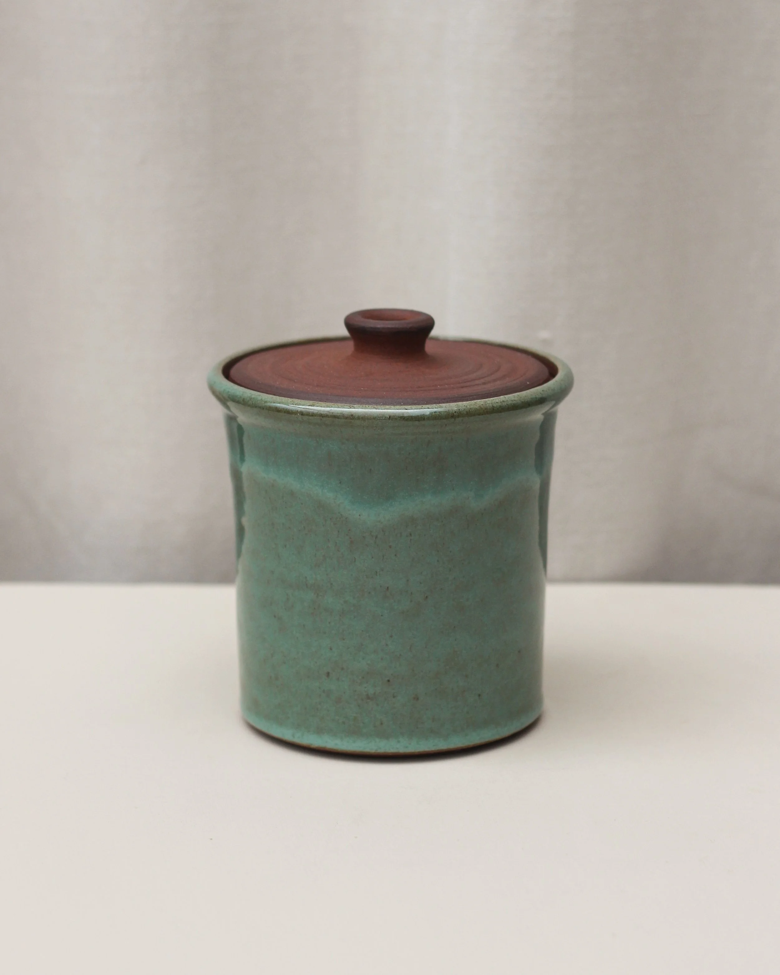 Sea Green Terracotta Jar (SECOND)