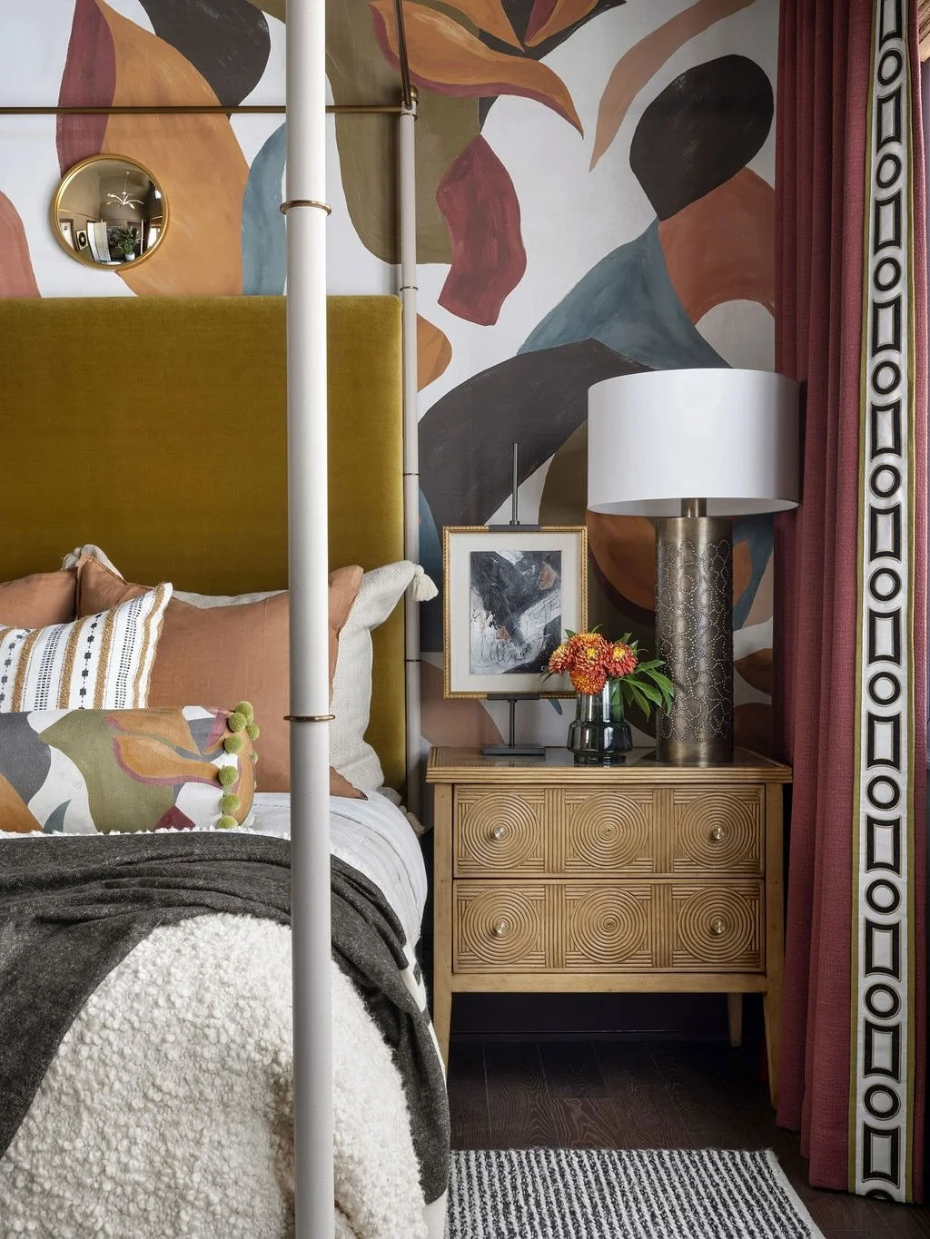 As we step into the Fall Equinox (paired with a partial solar eclipse!), I&rsquo;m reminded of the power of transformation. This bedroom I designed, &ldquo;Autumn Jazz,&rdquo; was created to capture the energy of the season through bold abstract art,