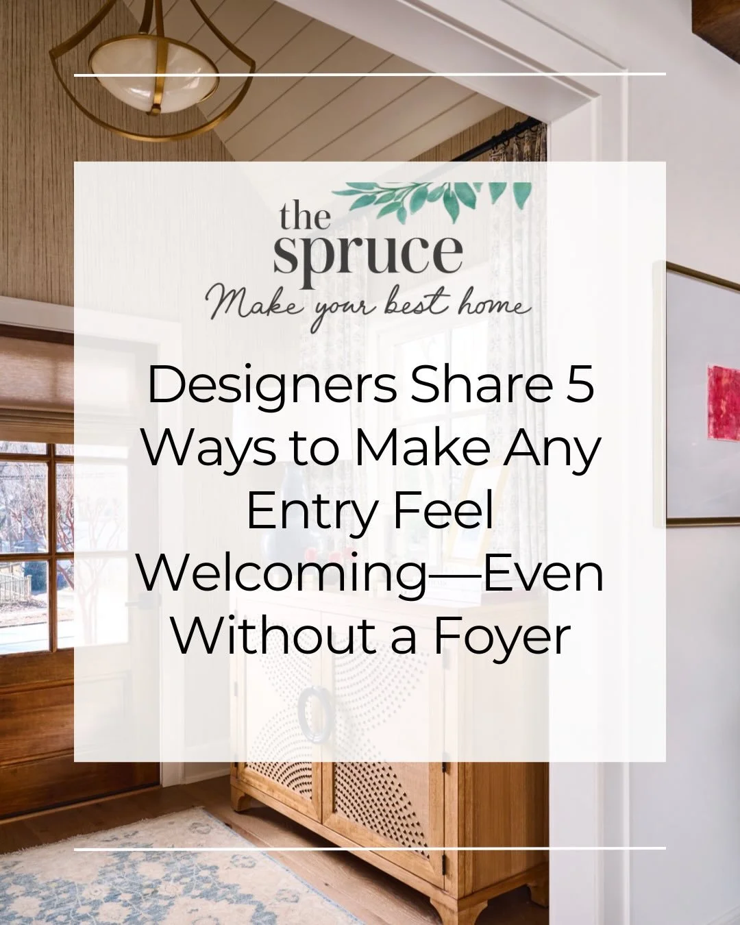 I am honored to be featured in @thespruceofficial sharing my thoughts on entryway design!✨

In the article, I talk about honoring architectural detail by restoring height, character, and creating a functional focal point in the entryway. 

But undern