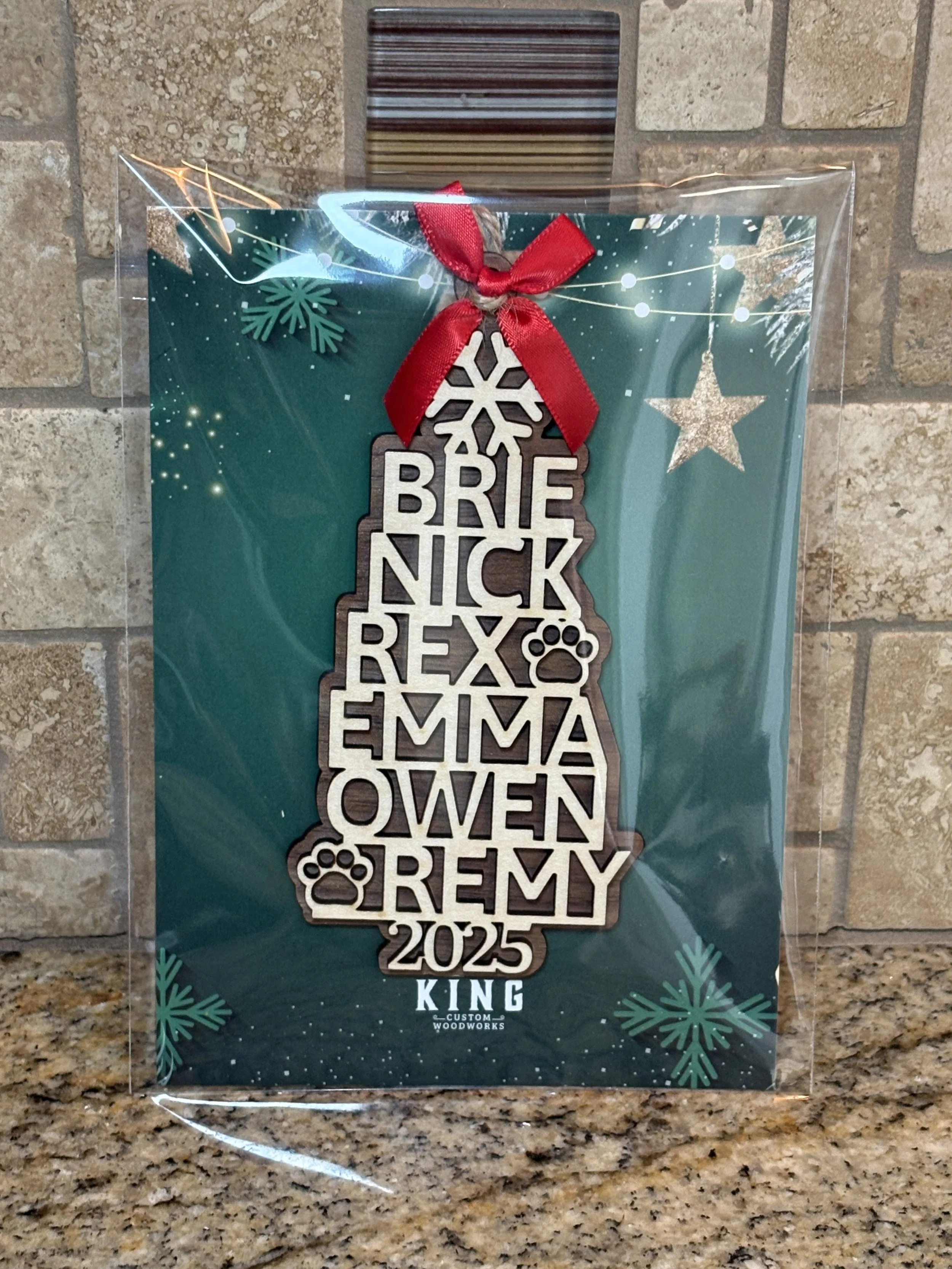Family Name Christmas Ornament