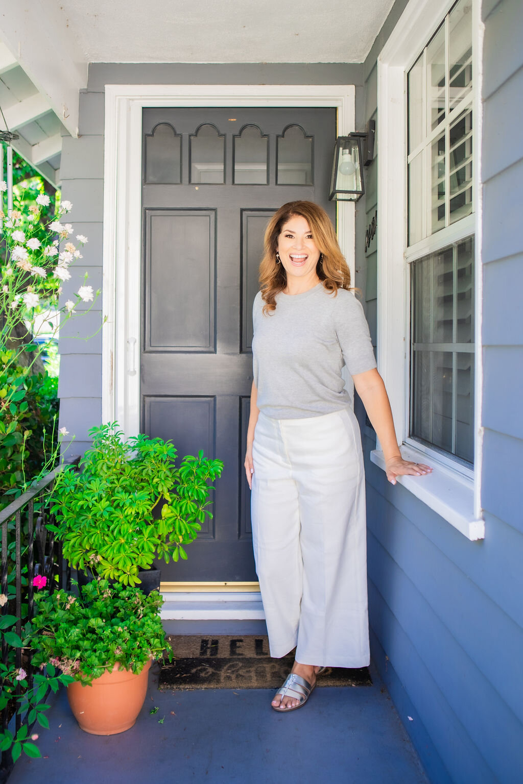 Marcia at an open house | J Edward Group Realtors