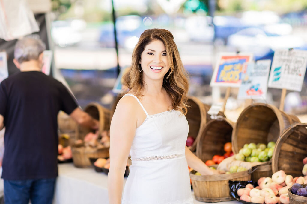 Marcia Starr at the Sherman Oaks Farmers Market | J Edward Group Realtors