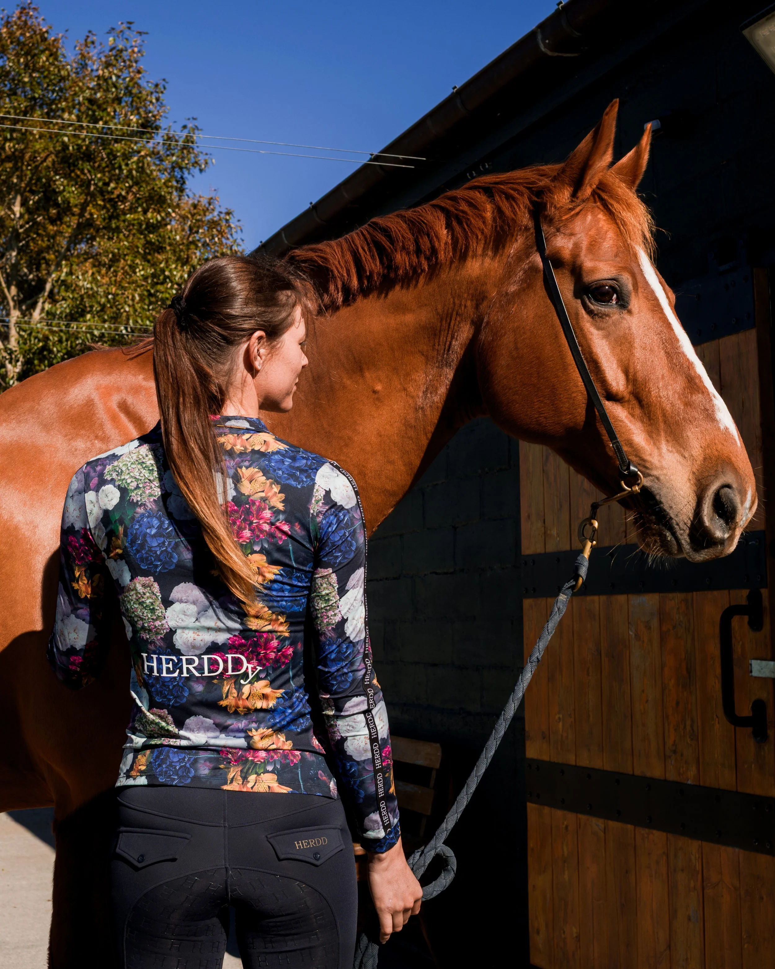 Navy tights Original Floral top 2.jpg