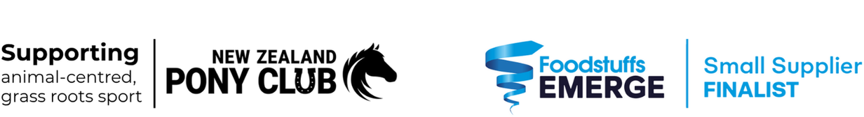 Logos of Supporting New Zealand Pony Club, Foodstuffs Emerge, and Small Supplier Finalist