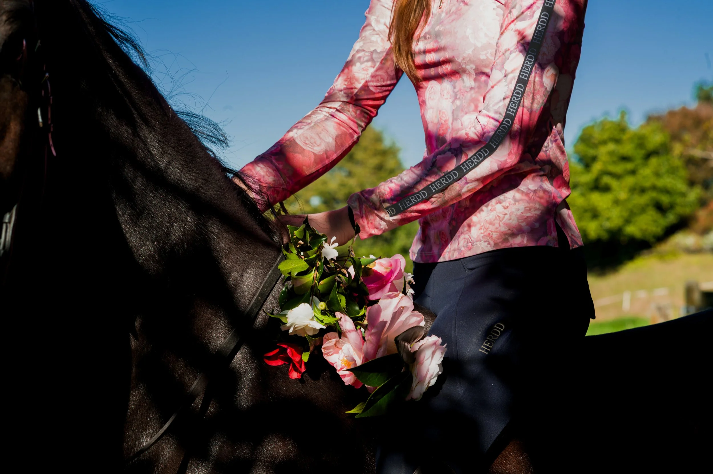 HERDD Base layer | Pink Perennial Floral