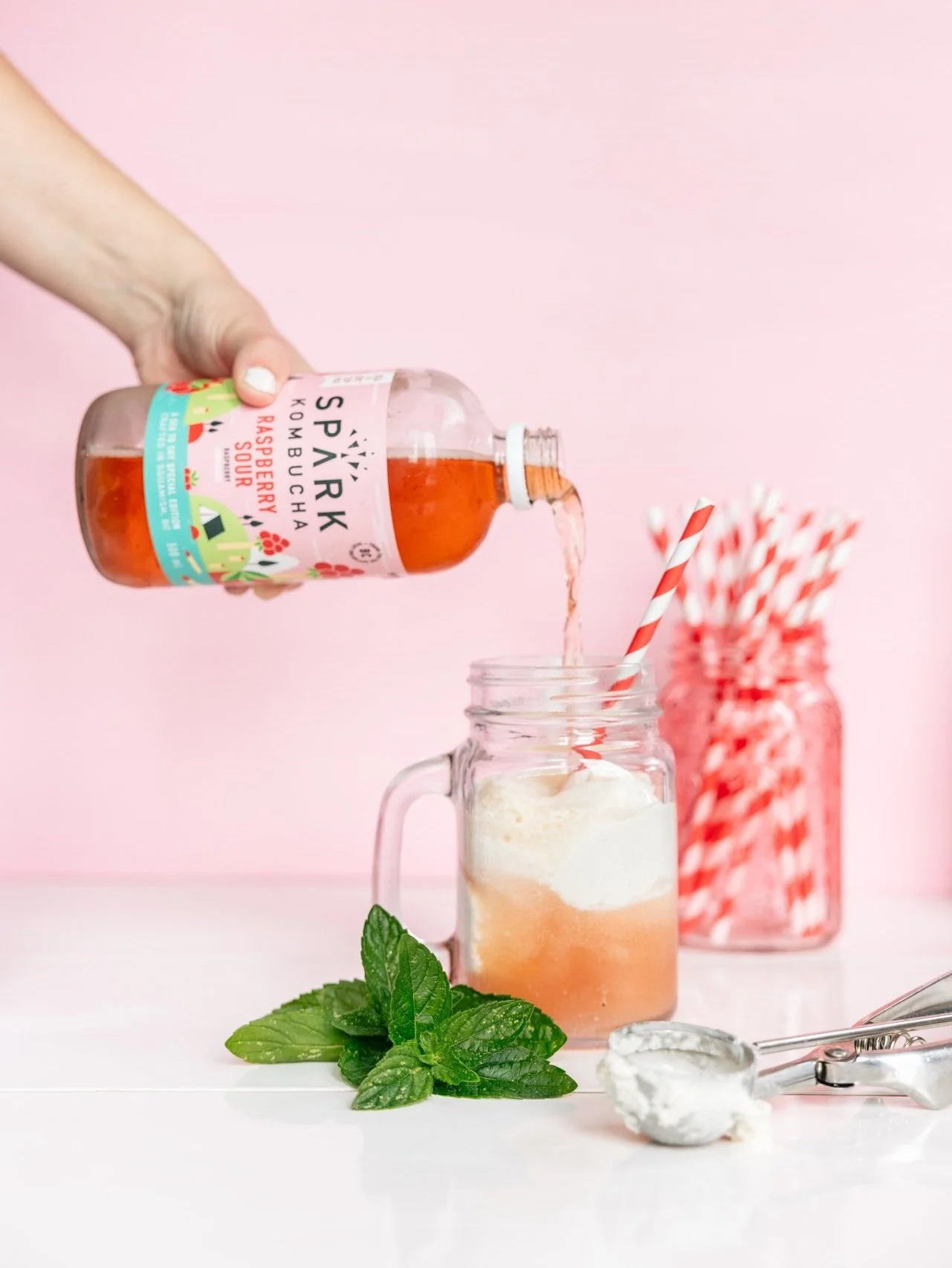Kombucha Ice Cream Floats — Spark Kombucha