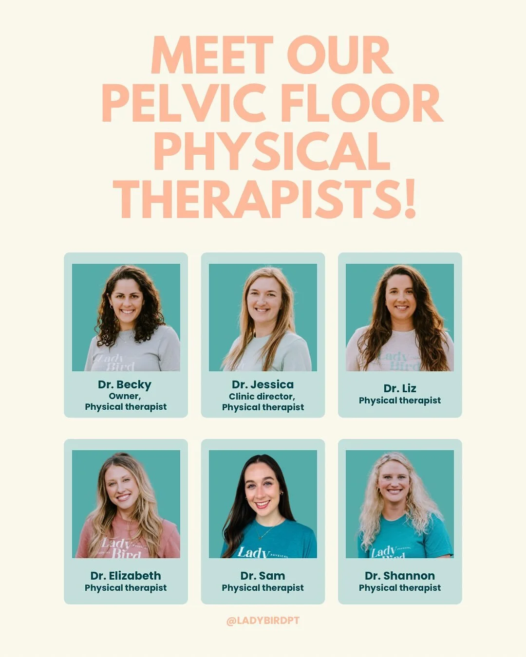 It&rsquo;s National Physical Therapy Month, and what better time to spotlight the amazing clinicians behind Lady Bird PT here in Austin, TX?

These women are the heart and soul of our practice &mdash; compassionate, brilliant, and dedicated to helpin