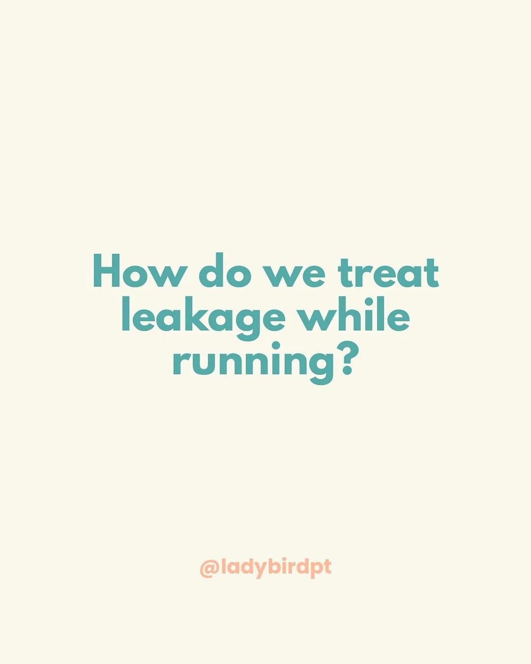 How do we treat leaking with running? It really depends. Read today&rsquo;s post to hear about two women who came to us for leakage with running. 

Krista and Aisha had the same primary concern, but their paths to being leak-free were wildly differen
