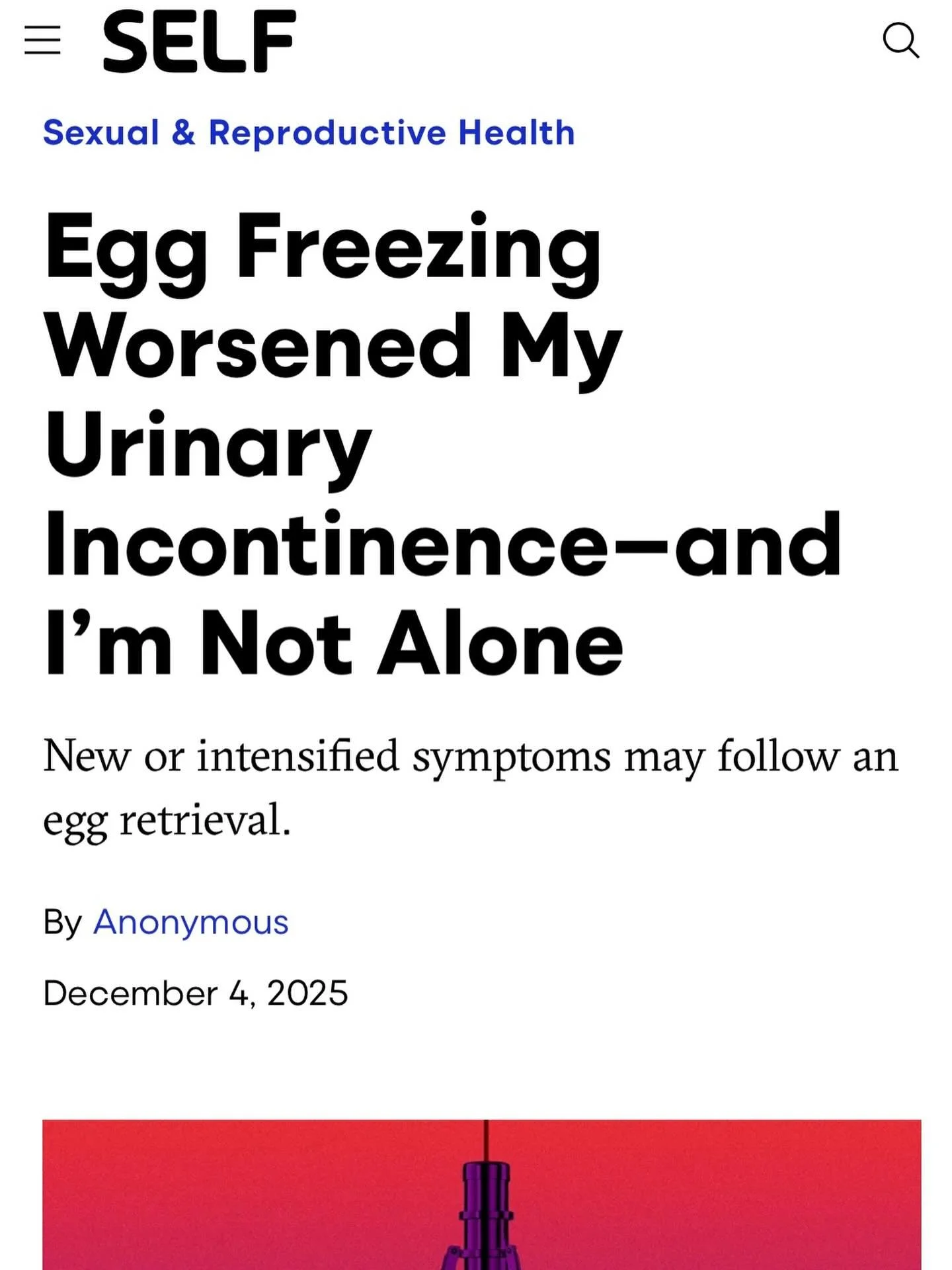 According to the Society for Assisted Reproductive Technology, egg freezing increased for 40% in 2023 compared to 2022. It&rsquo;s amazing that we have this technology available to us and also, it can be really surprising when this procedure exacerba