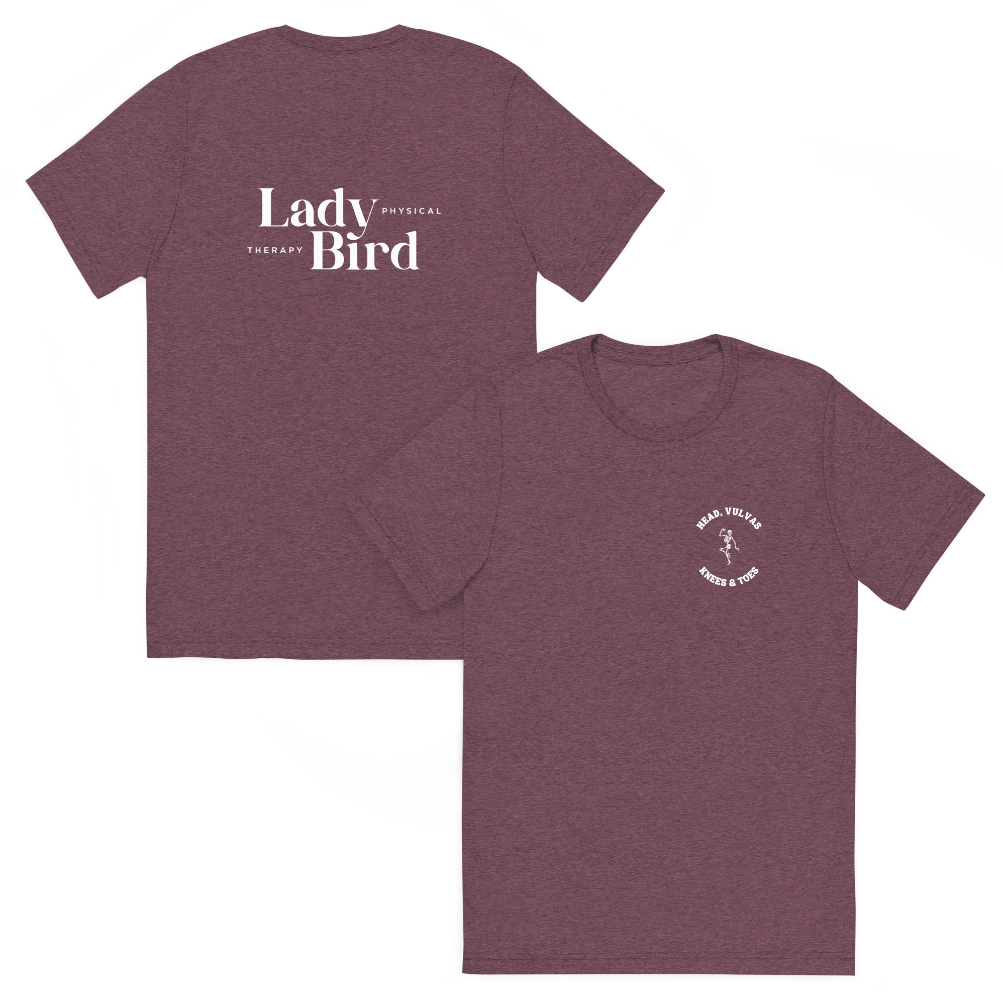 Head, Vulvas, Knees & Toes - Tri-Blend Unisex T-Shirt