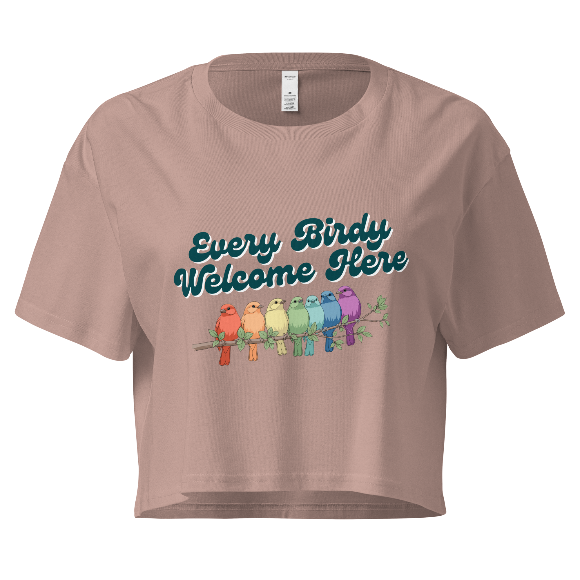 Every Birdy Welcome Here - Boxy Crop Tee