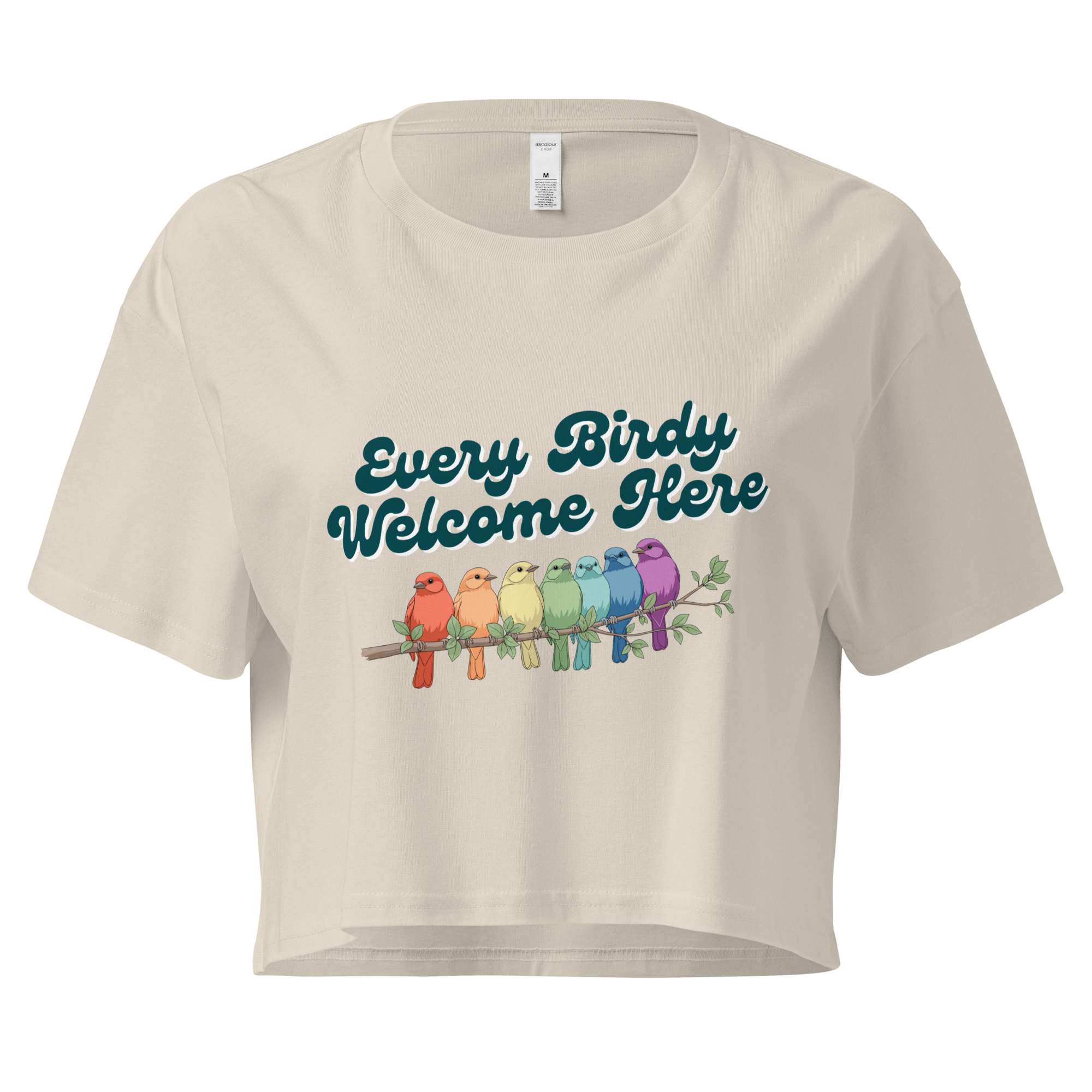 Every Birdy Welcome Here - Boxy Crop Tee