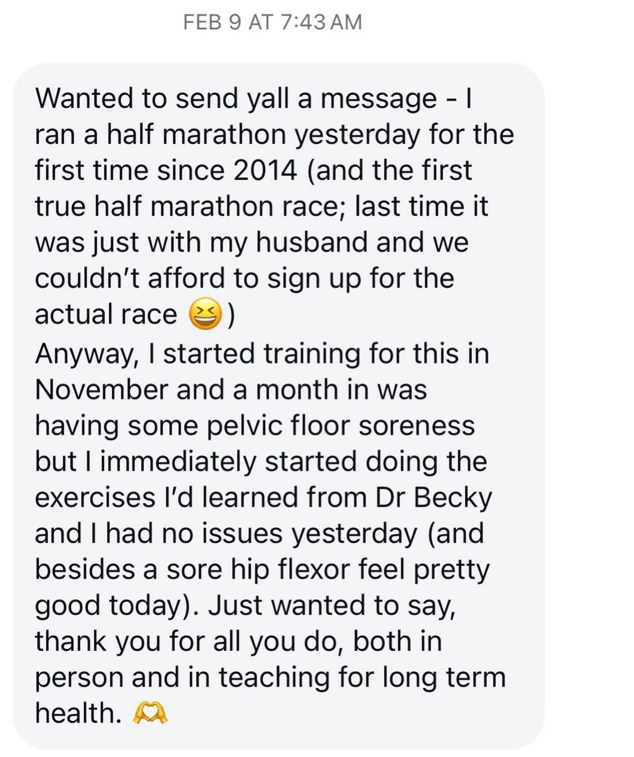 Messages like this one, shared years after working together mean the whole world 🥹

What a gift it is to be part of the our patients&rsquo; journeys💕💕