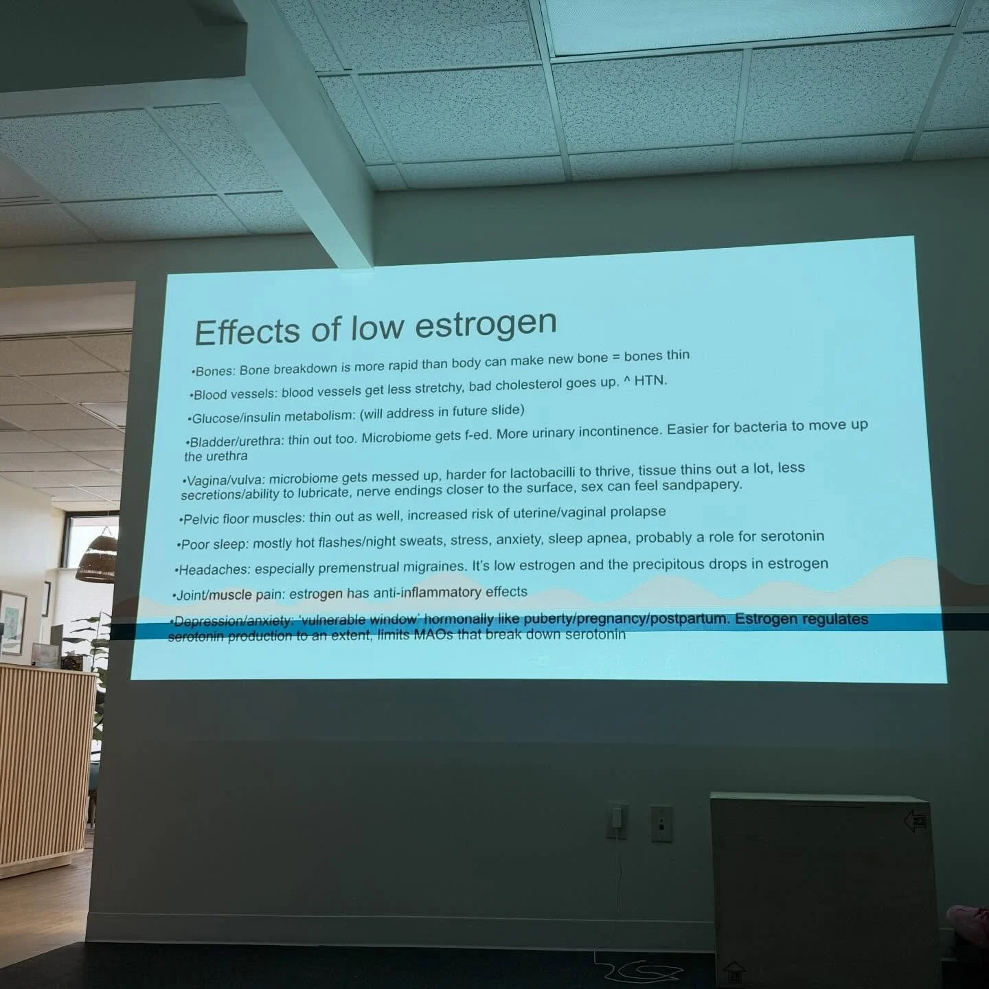 Did you know that twice a month our entire team gets together for clinical education? Sometimes it&rsquo;s journal club, sometimes it&rsquo;s taking a class together or case conversations. This month we had an amazing presentation on perimenopause an