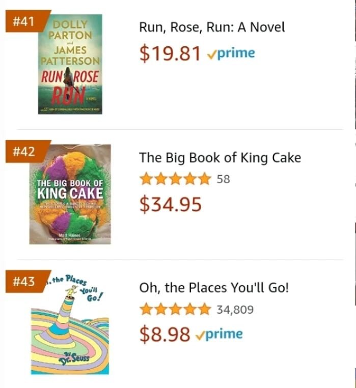 For a few days last week we were the 42nd most popular book on all of Amazon! We knew we wouldn't be there forever, but it was pretty wonderful being sandwiched between @dollyparton and @drseuss for at least a little bit.

Can you do us a quick favor