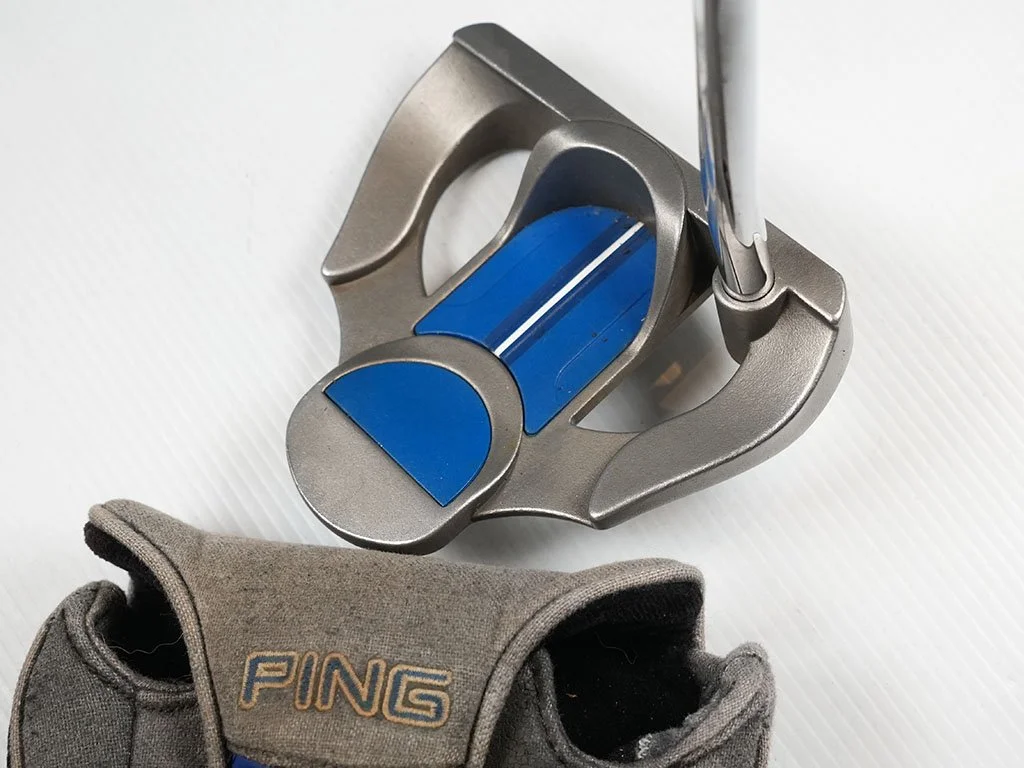 Near new PING CRAZ-E G5-i  35.5 in LH putter with new Pistol 2.0 grip and cover