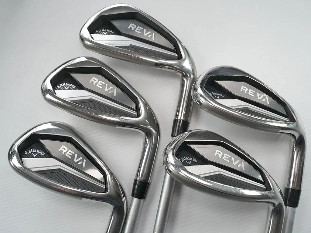 Near New CALLAWAY Big Bertha REVA irons 7 – SW  w. CWY Reva Women’s flex graphite