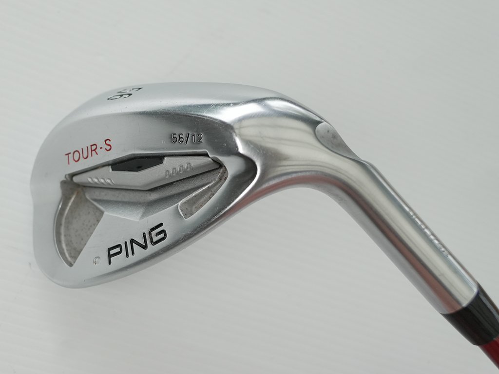 Exc. PING Tour-S White dot 56 Deg Sand Wedge w. Ping TiFC149 I L-Flex graphite shaft.