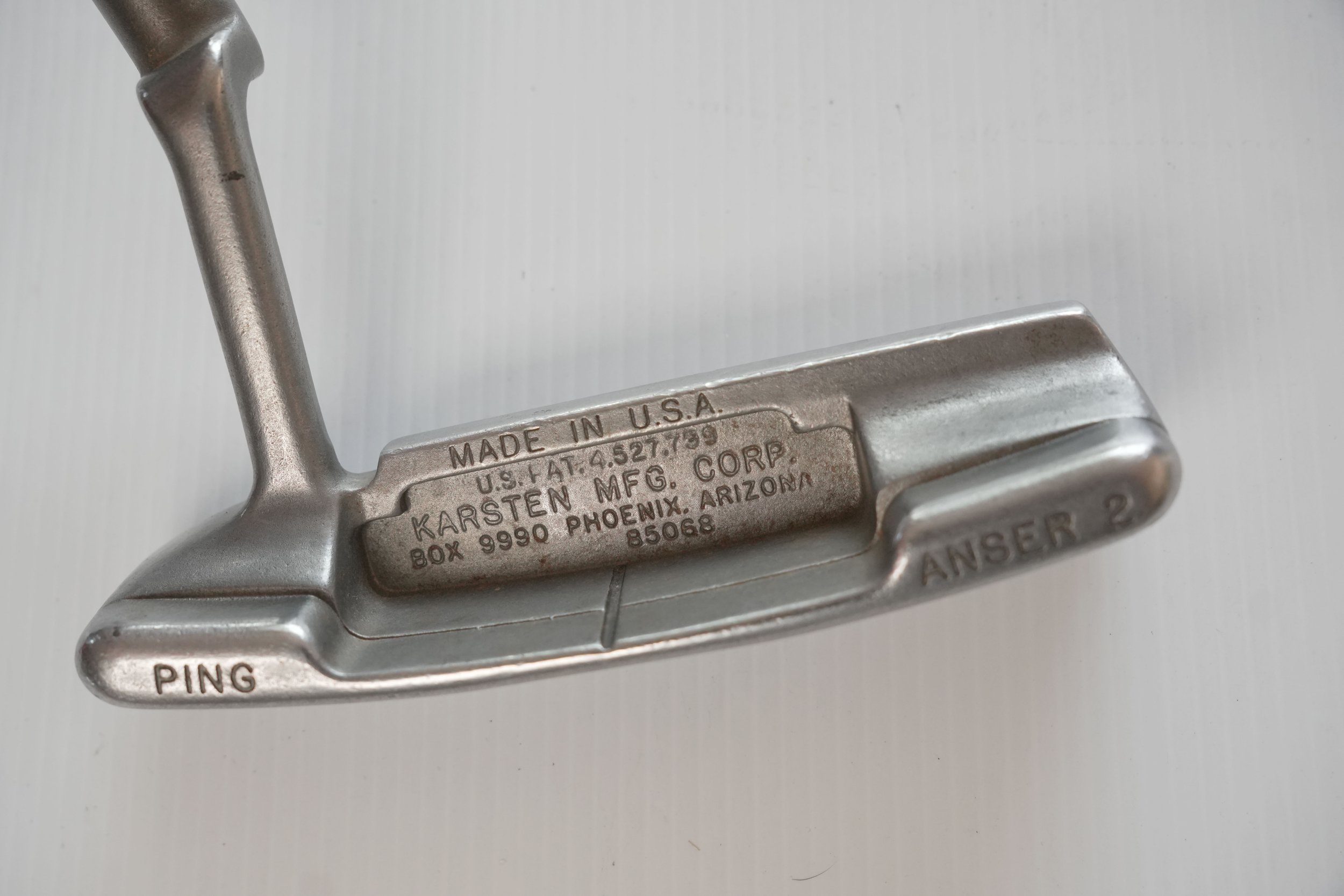 Exc.  classic PING Anser2  Stainless 35 in putter w. Zip Code 85068 & original Ping Man grip