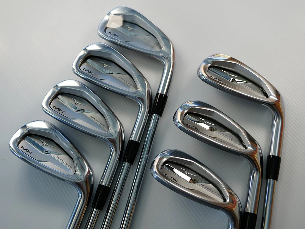As new current issue MIZUNO MX Speed Metal forged irons 5-PW & GW w. KBS 80 Regular