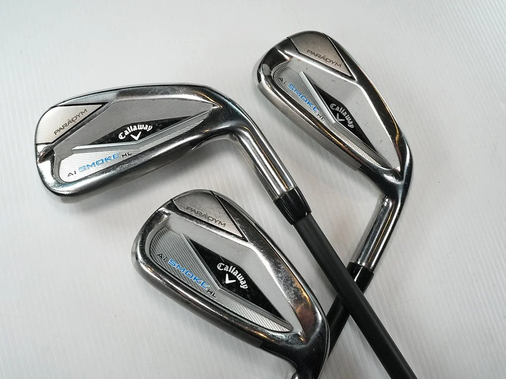 Exc. half-set  CALLAWAY Ai SMOKE HL Paradym  irons (5, 7, 9) w. Cypher Sixty 5.5 Regular graphite