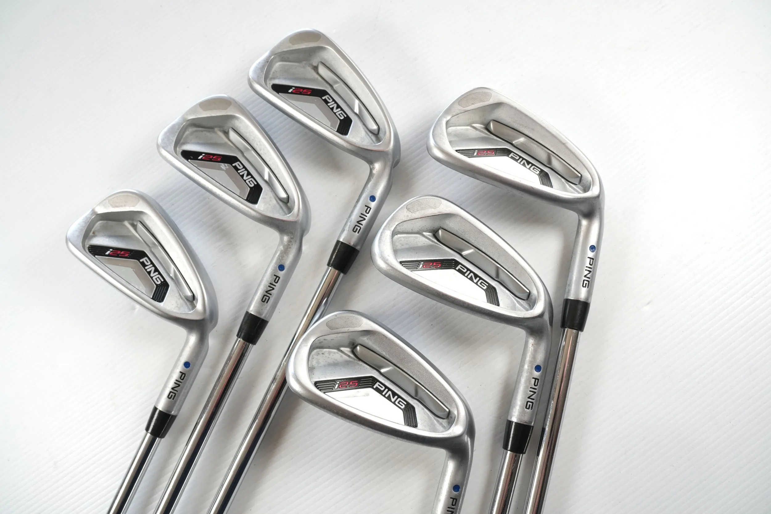 Exc. PING i25  Blue Dot irons 5-PW w. Ping CFS Stiff steel std length