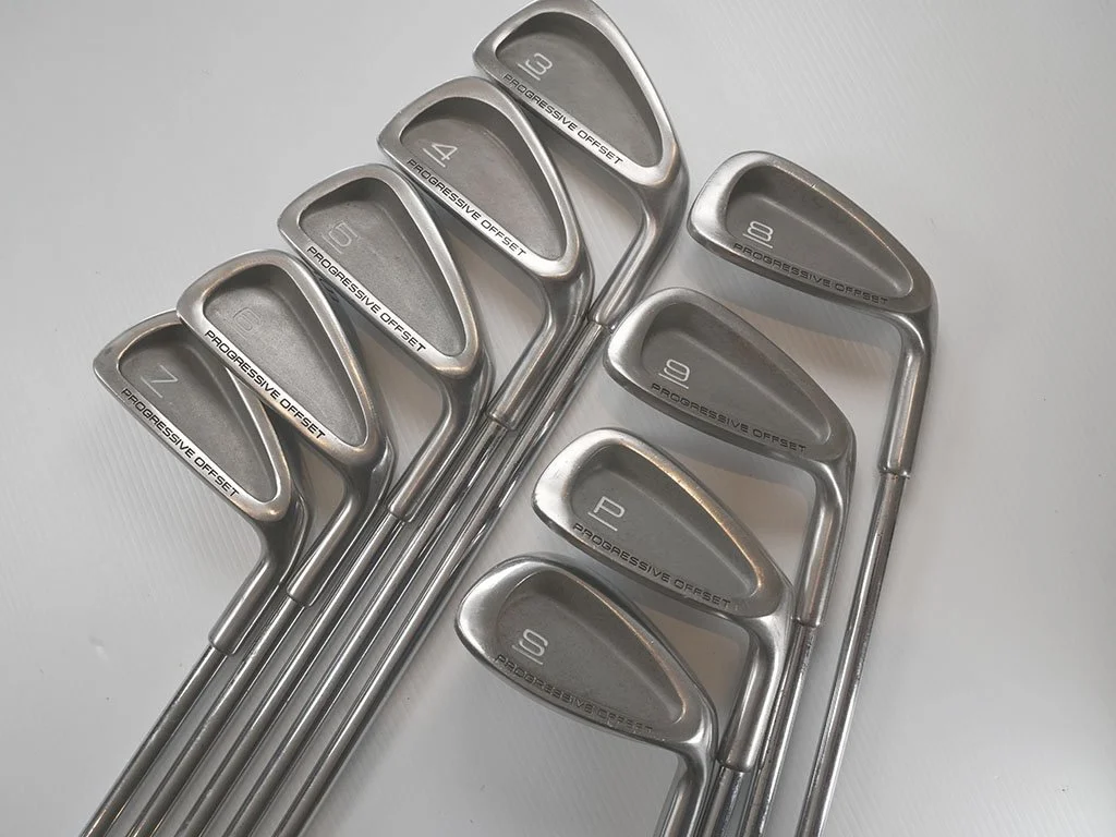 VG set un-named prototype cavity back  irons  3-SW w. Stiff flex steel -0.5in