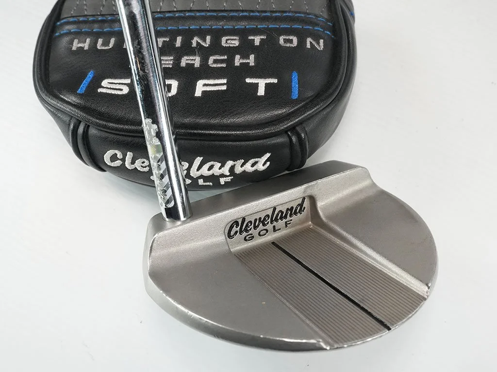 VG CLEVELAND Huntington Beach SOFT #14   35in Mallet Putter w. Cleveland 63gm OS Grip.