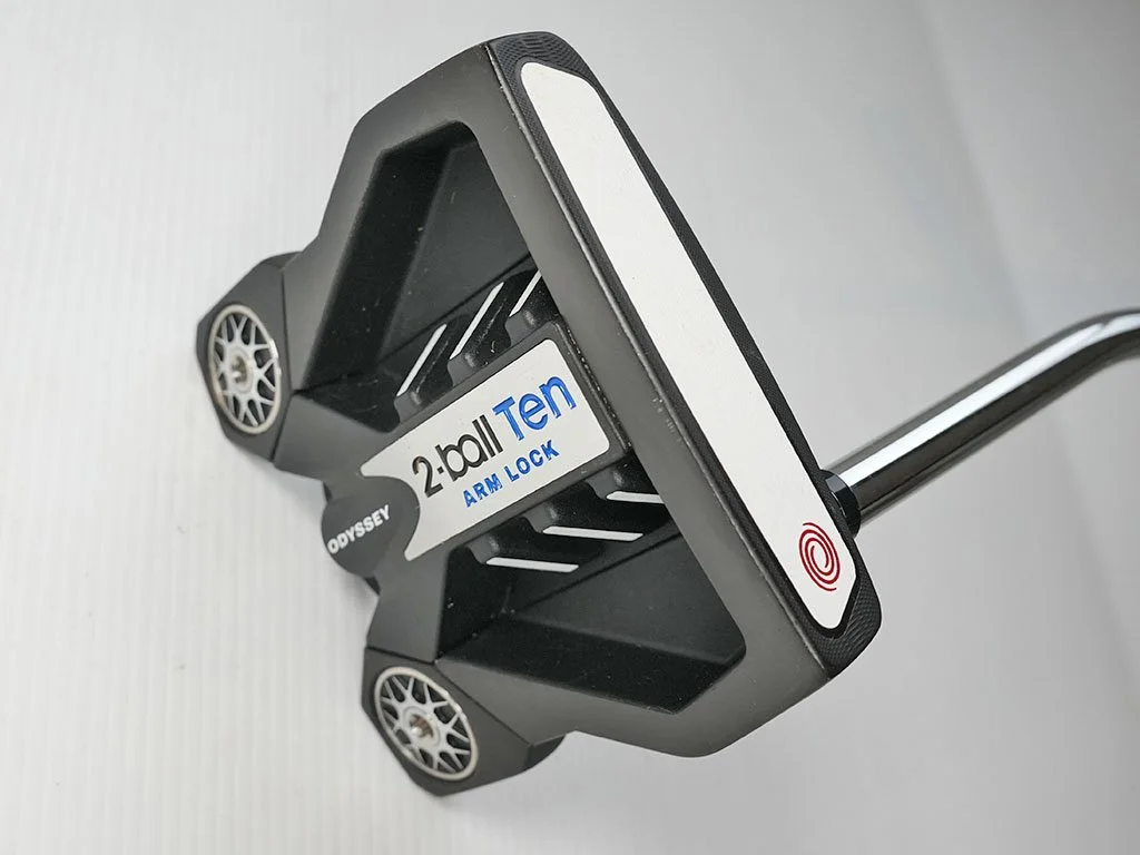 Near mint ODYSSEY 2-Ball TEN Arm Lock  38in mallet putter