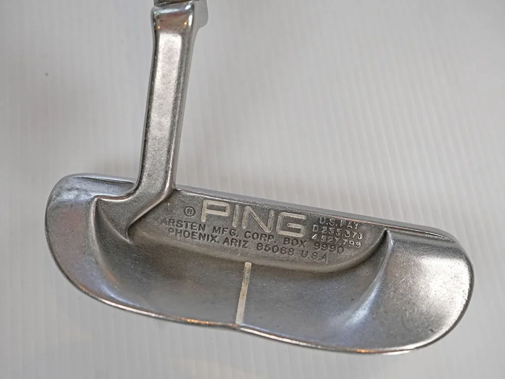 Exc. PING Karsten B60 Stainless 35in putter w. new Yamoto  grip