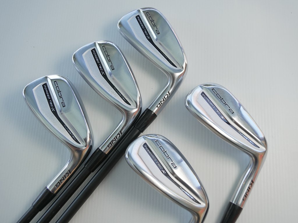 Near new COBRA KING Forged Tec X irons 7 to GW w. KBS Graphite 75 Reg