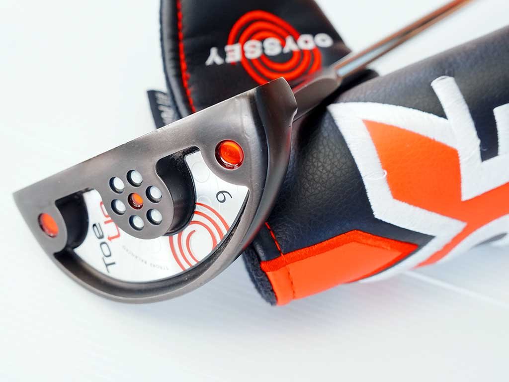 New never used ODYSSEY Toe Up #9 Black 34in semi-mallet putter