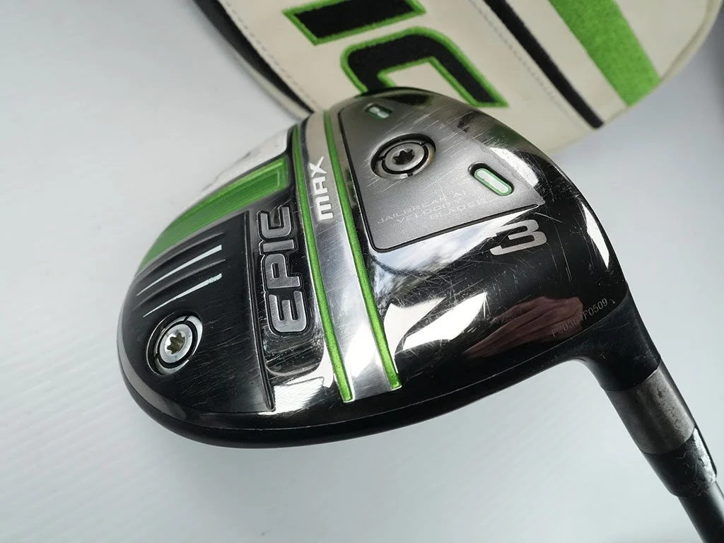 Near new CALLAWAY EPIC Max 15 deg #3 wood w. HZRDUS Smoke 5.5 Regular graphite