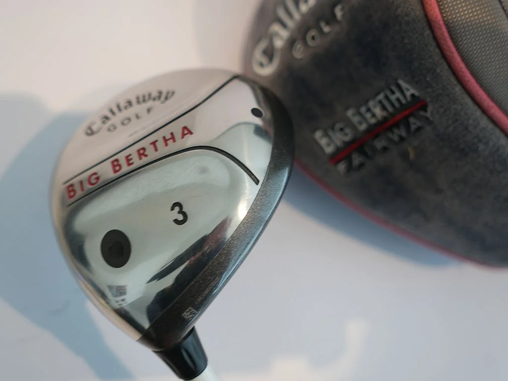 V.G. CALLAWAY Big Bertha 15 deg LH #3 wood w. RCH 75 Firm graphite