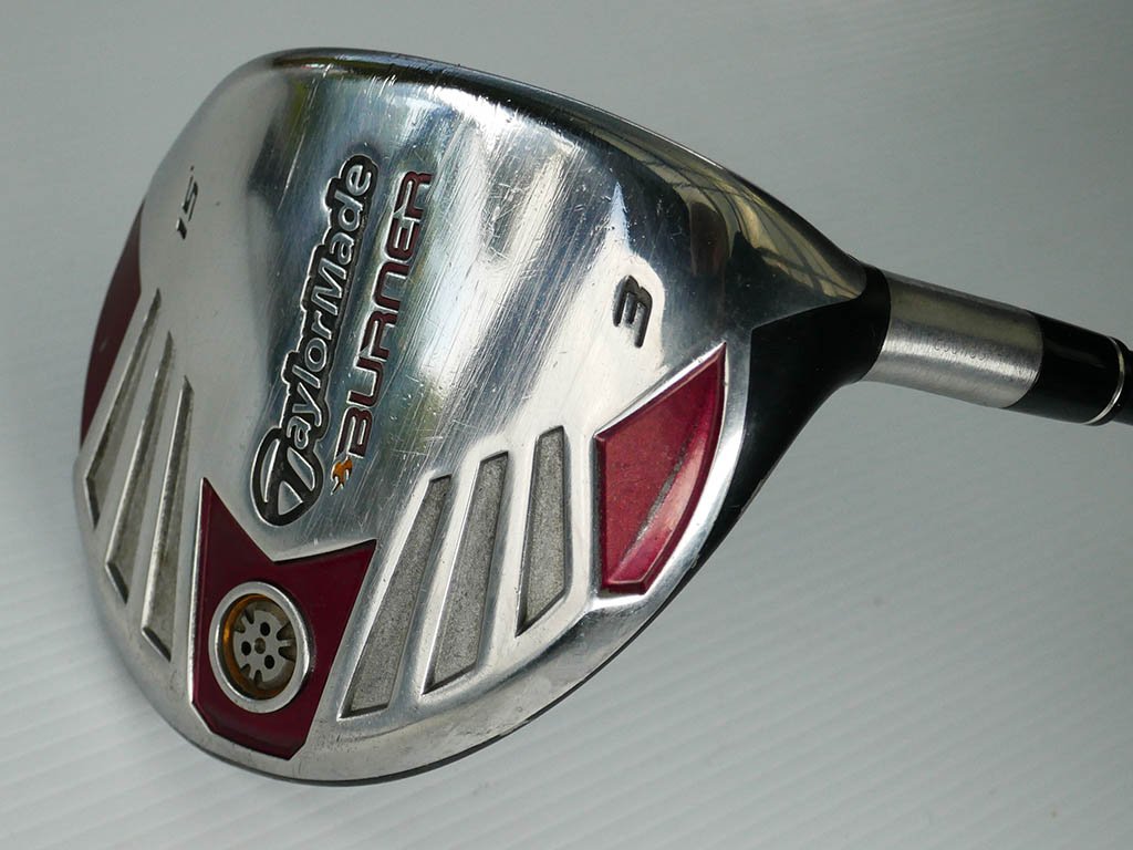 Good condition TAYLORMADE 2009 Burner 15deg 3 wood REAX 50 Regular graphite