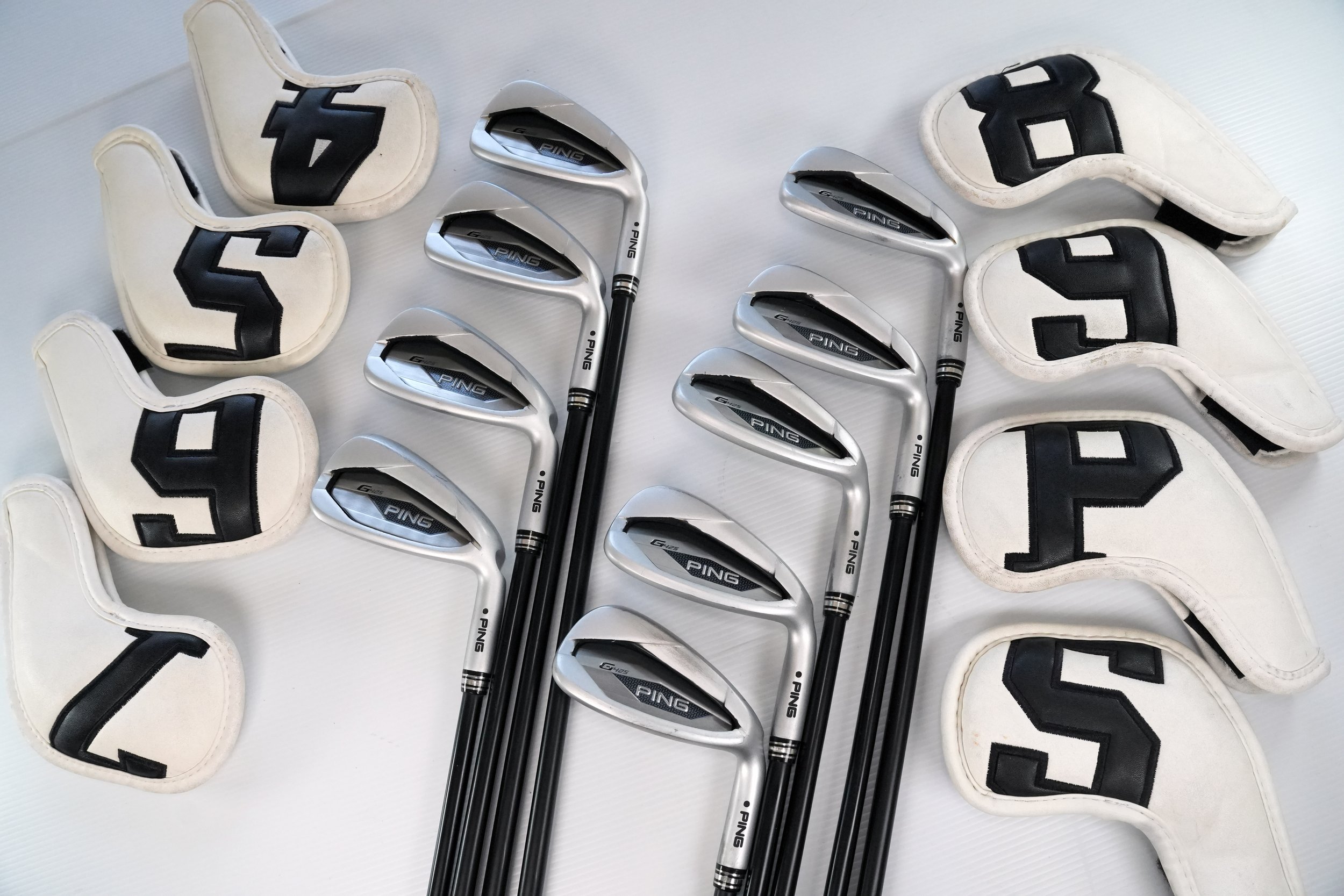 Excellent PING G425 Black Dot irons 4-W, U, SW w. CB Alta Reg graphite