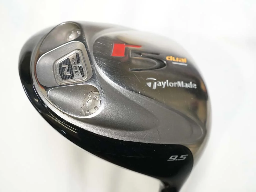 Exc TAYLORMADE R5 Dual 9.5 deg Driver w. Mas2 5-65 Stiff graphite & cover