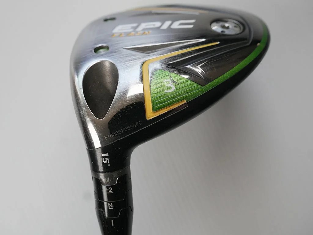 Exc. CALLAWAY EPIC Flash  15 deg  #3 wood w. Diamana 50 Regular graphite